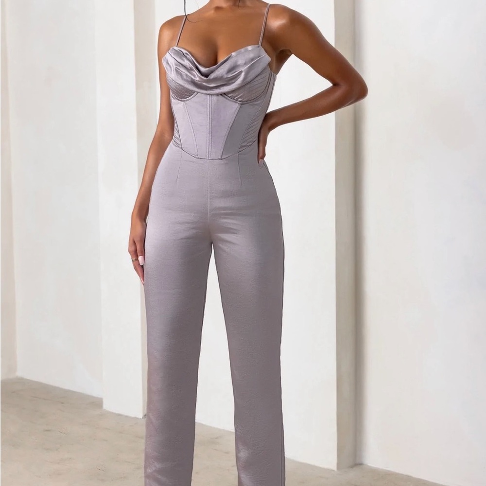 Club London satin jumpsuit size 2